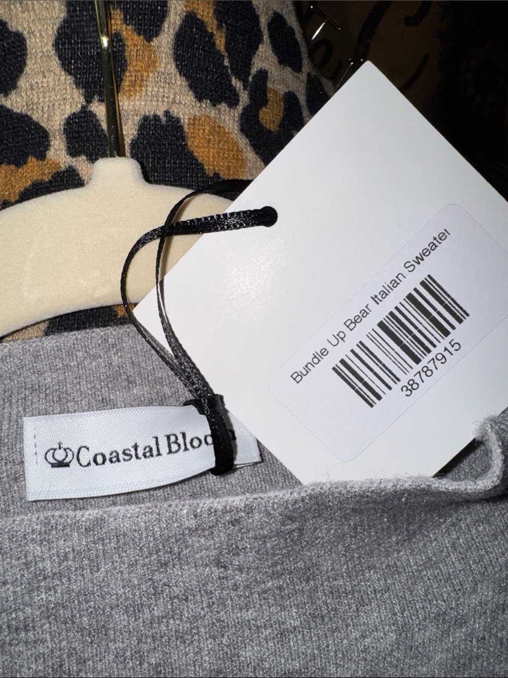 NWT Coastal Bloom Teddy Bear Sweater  Sz Lg to a 12 - Picture 3 of 7